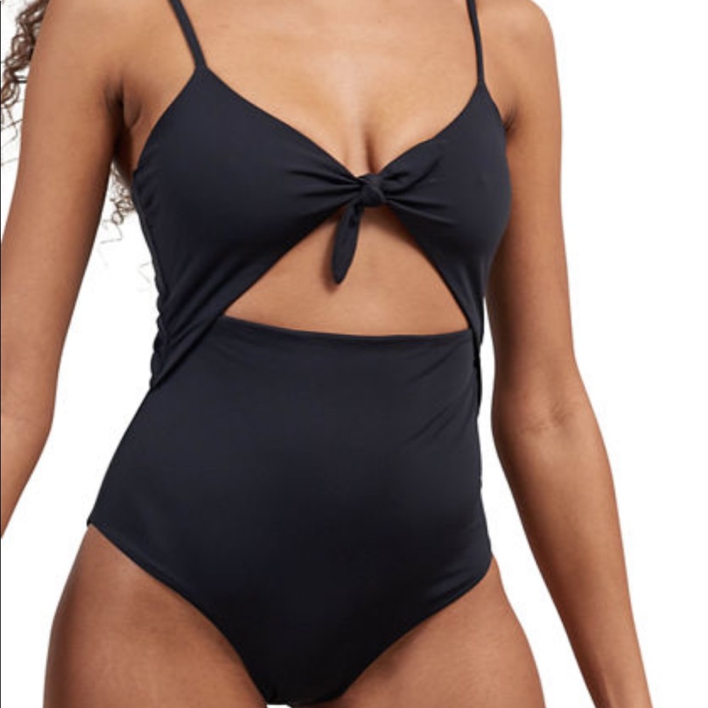 Mara Hoffman Kia Black One-Piece Swimsuit